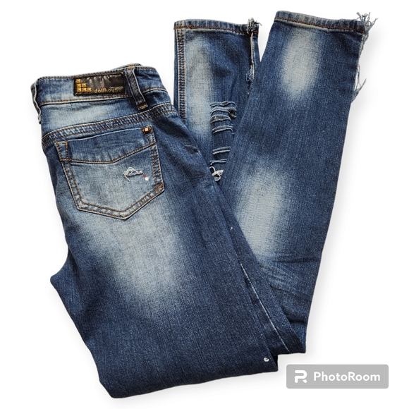 Dollhouse Crazy Sexy Cool Distressed Jeans size 7 - Picture 8 of 9